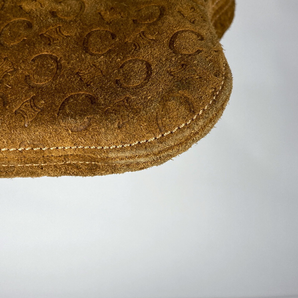 Celine C Macadam Pattern All Over Suede Shoulder … - image 2